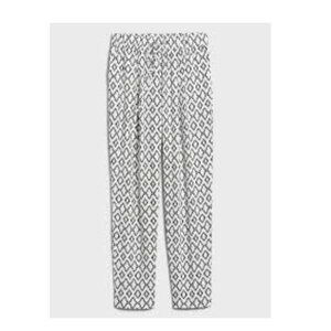 NEW Banana Republic Diamond Ikat Geometric Print Drawstring Ankle Pant - SP
